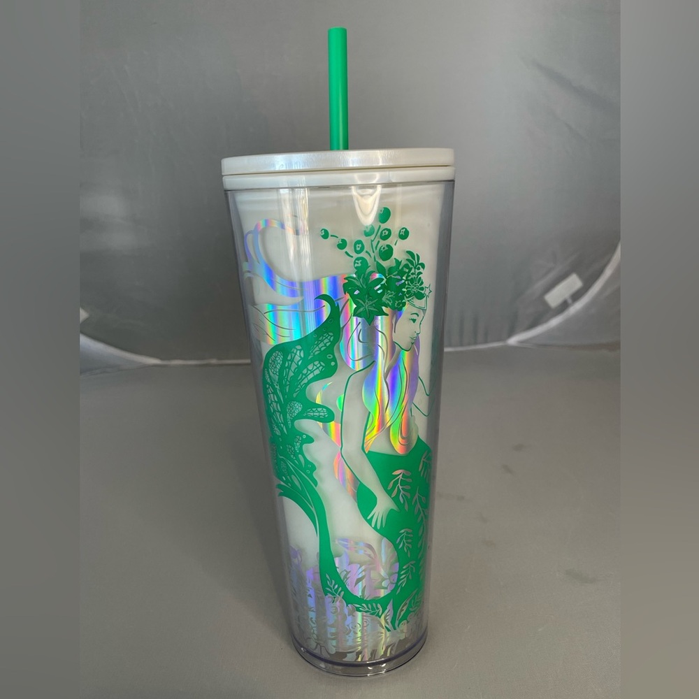 Starbucks Cold Cup Tumbler Venti Mermaid Color 24 oz